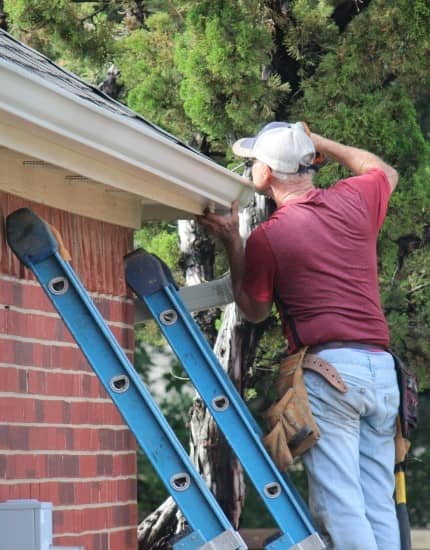 Paint Over Rusted Gutters